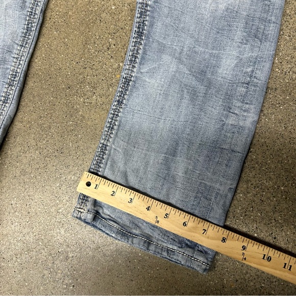 Rock Revival Jeans Mens 30x30 Blue Tom Straight Embroidered Grunge Hip Hop 2000s - Picture 7 of 10